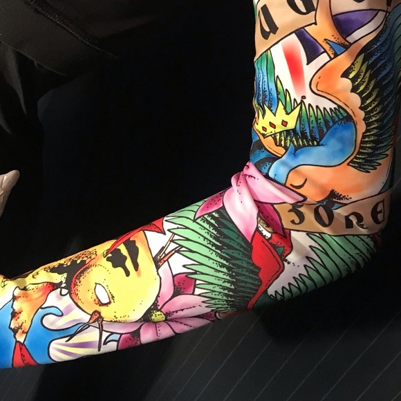 NWOT MINT Sugoi Patterned Arm Warmers Size Large = 13-14.5” Bicep/ Upper Arm - Picture 4 of 16